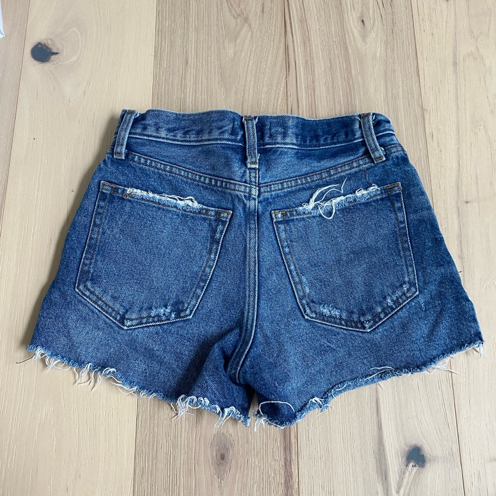 High rise Jean shorts- medium wash-size 24 Abercrombie
